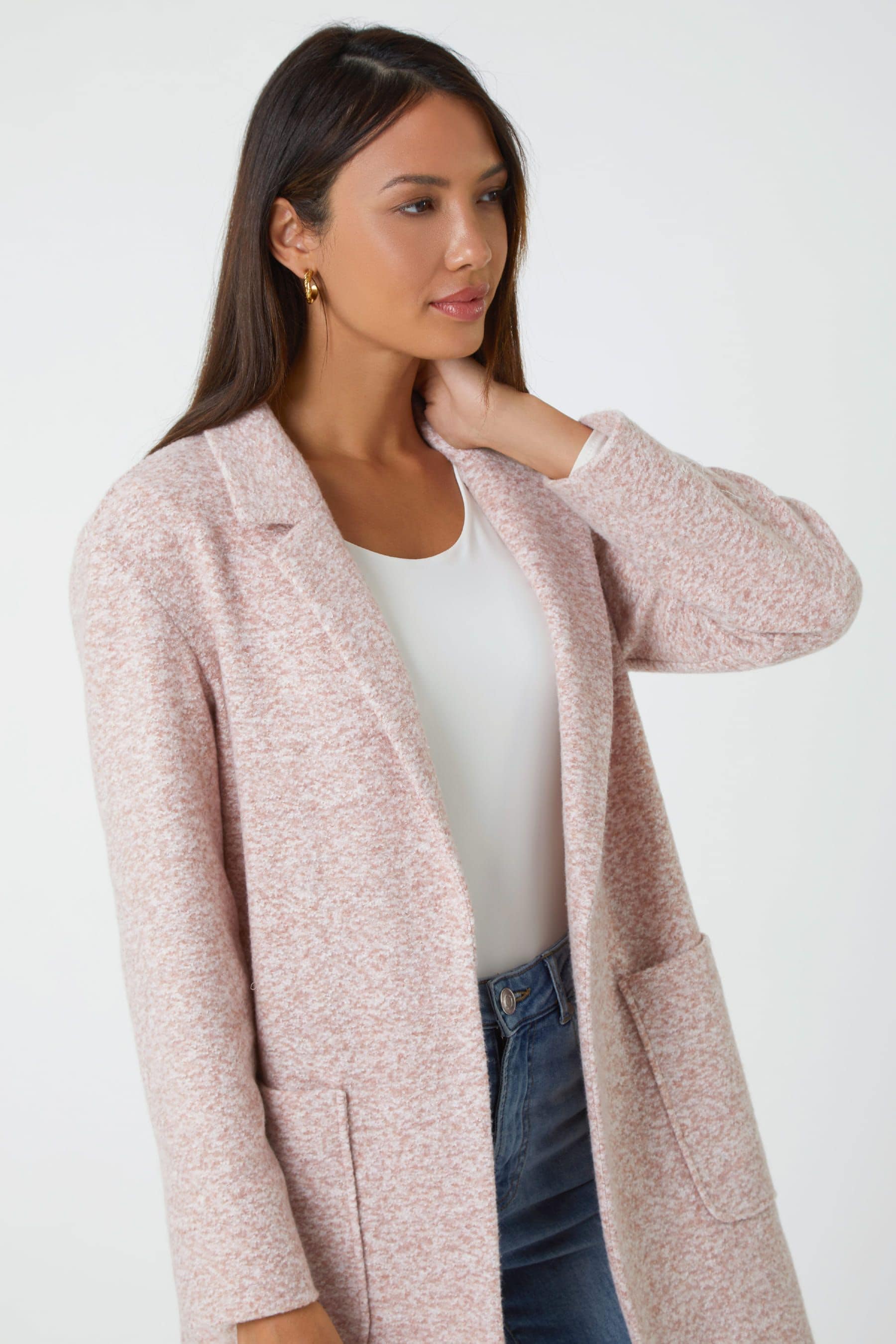 Soft sales pink cardigan