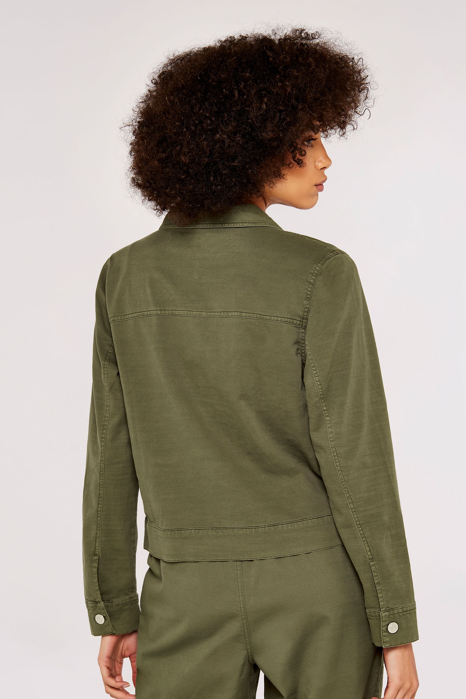 Buy Apricot Green Lightweight Denim Jacket from the Next UK online shop