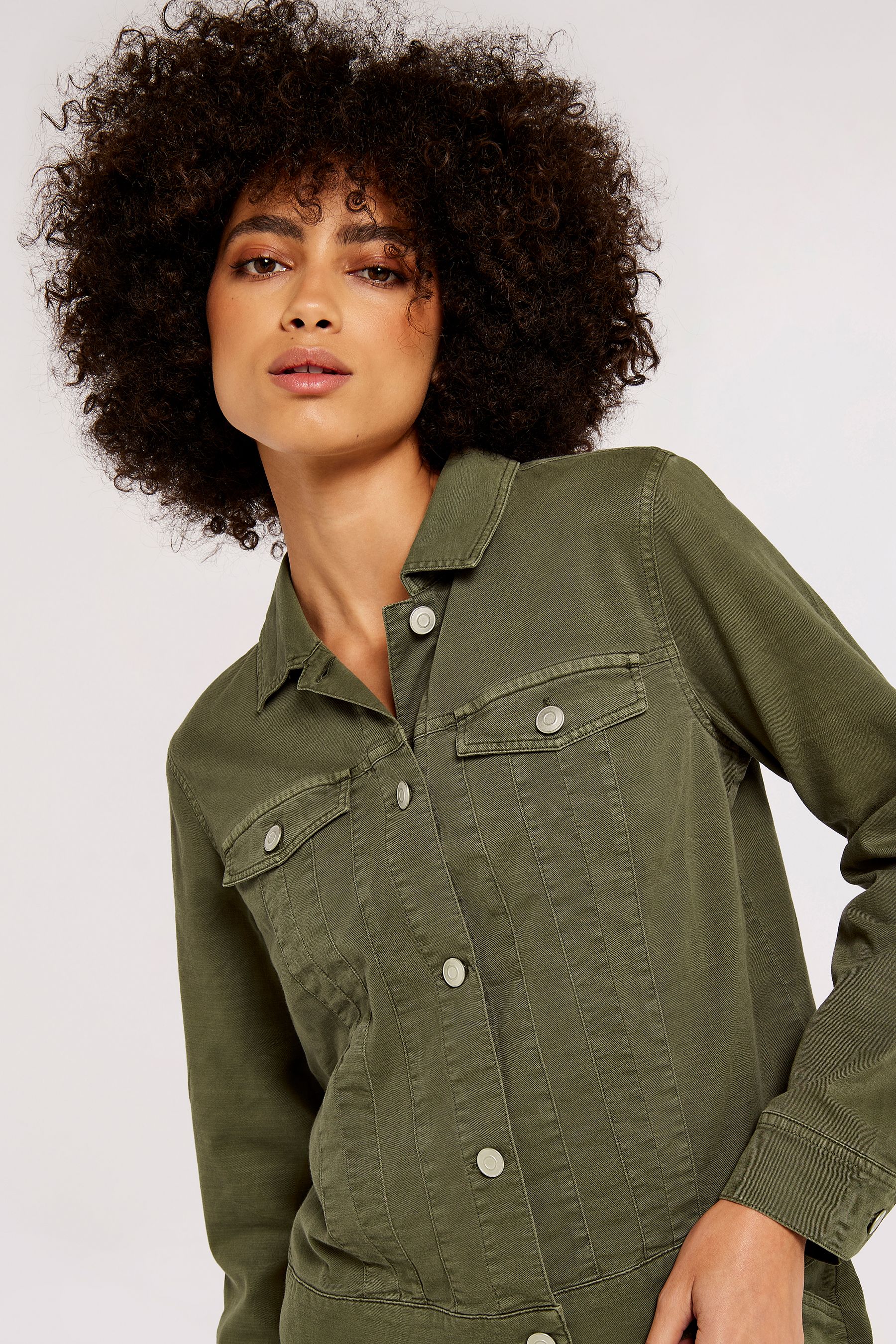 Mint velvet apricot denim jacket sales
