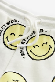 SmileyWorld Ecru Cream Runner Jersey Shorts (3-16yrs) - Image 7 of 7