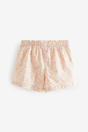 Pink Floral Print 100% Cotton Pull-On Shorts (3mths-7yrs) - Image 6 of 7