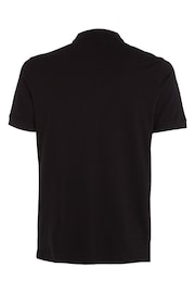 Calvin Klein Black Slim Stretch Pique Polo Shirt - Image 5 of 5