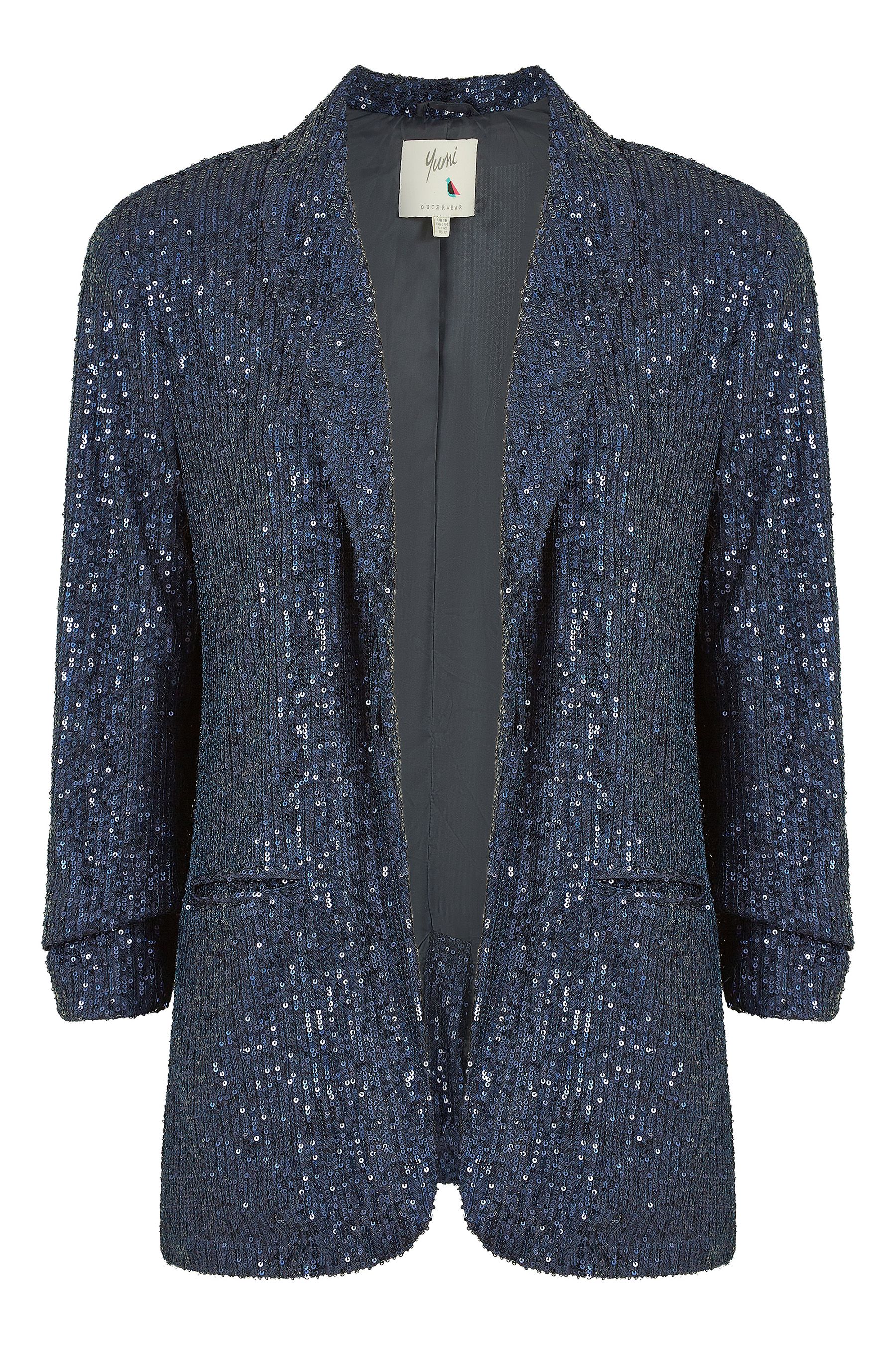 Jojo blue sequin discount jacket