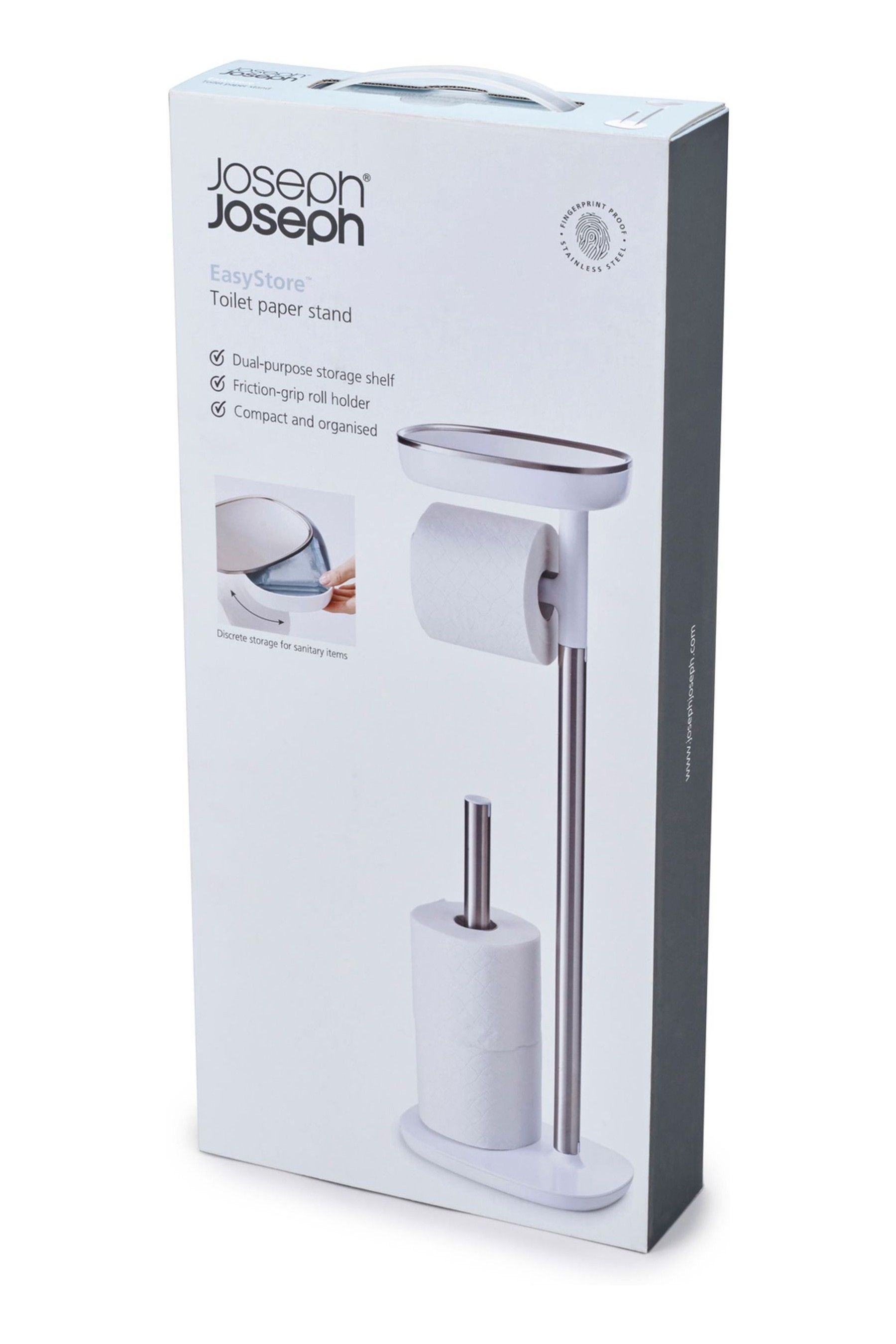Buy Joseph Joseph Silver EasyStore Butler Standing Toilet Paper Holder from Next United Arab Emirates