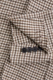 Reiss Brown Flutter Slim Fit Wool Blend Single Breasted Blazer - Image 6 of 7