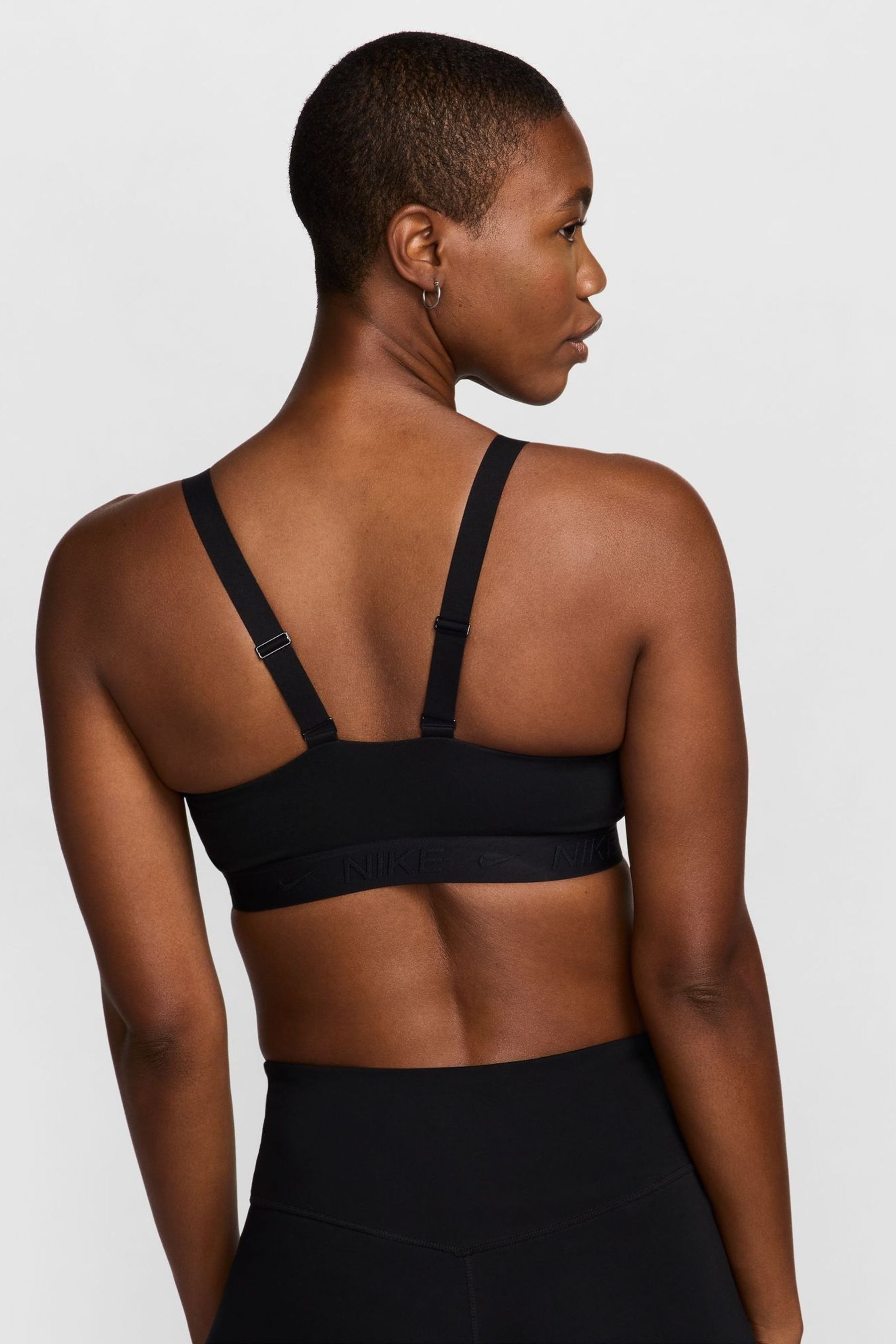 Buy Nike Black Indy Medium Support Padded Sports Bra from Next Malta