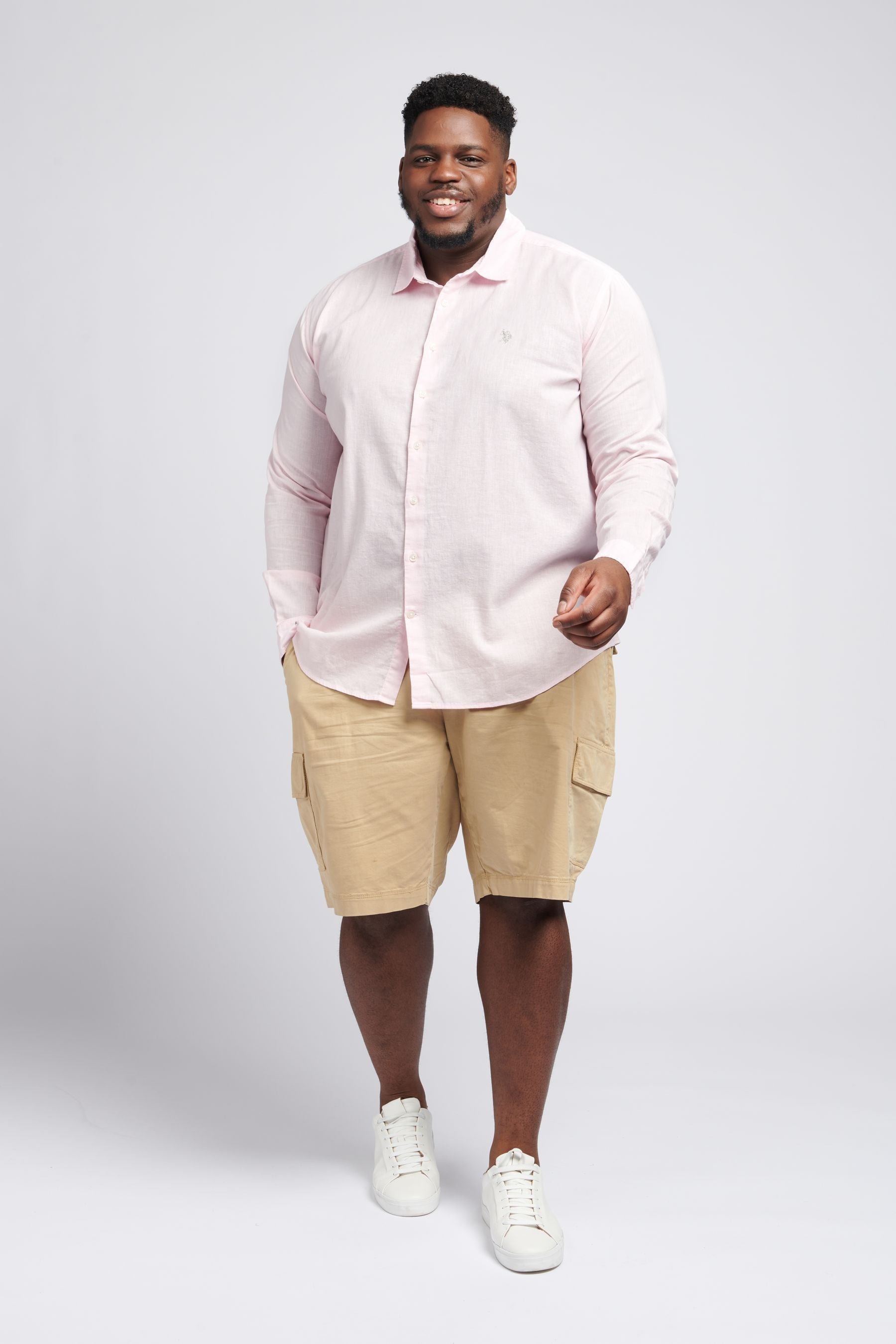 Linen polo long sleeve cheap