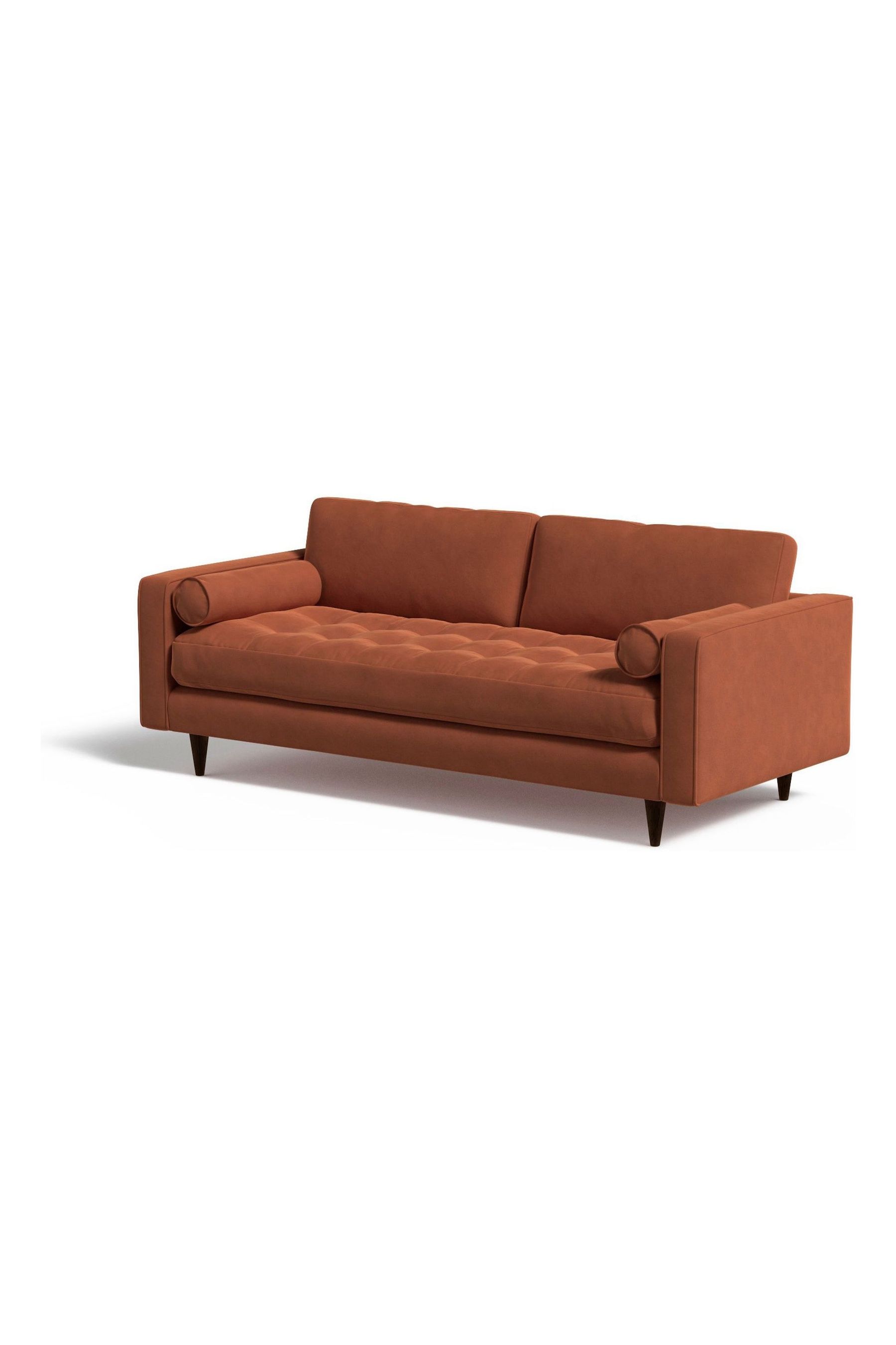Made burnt deals orange sofa