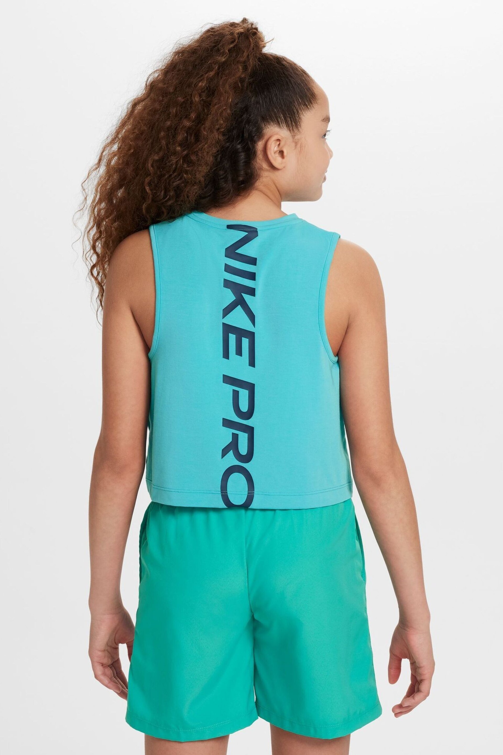Nike Green Pro Dri-FIT Vest Top - Image 2 of 5