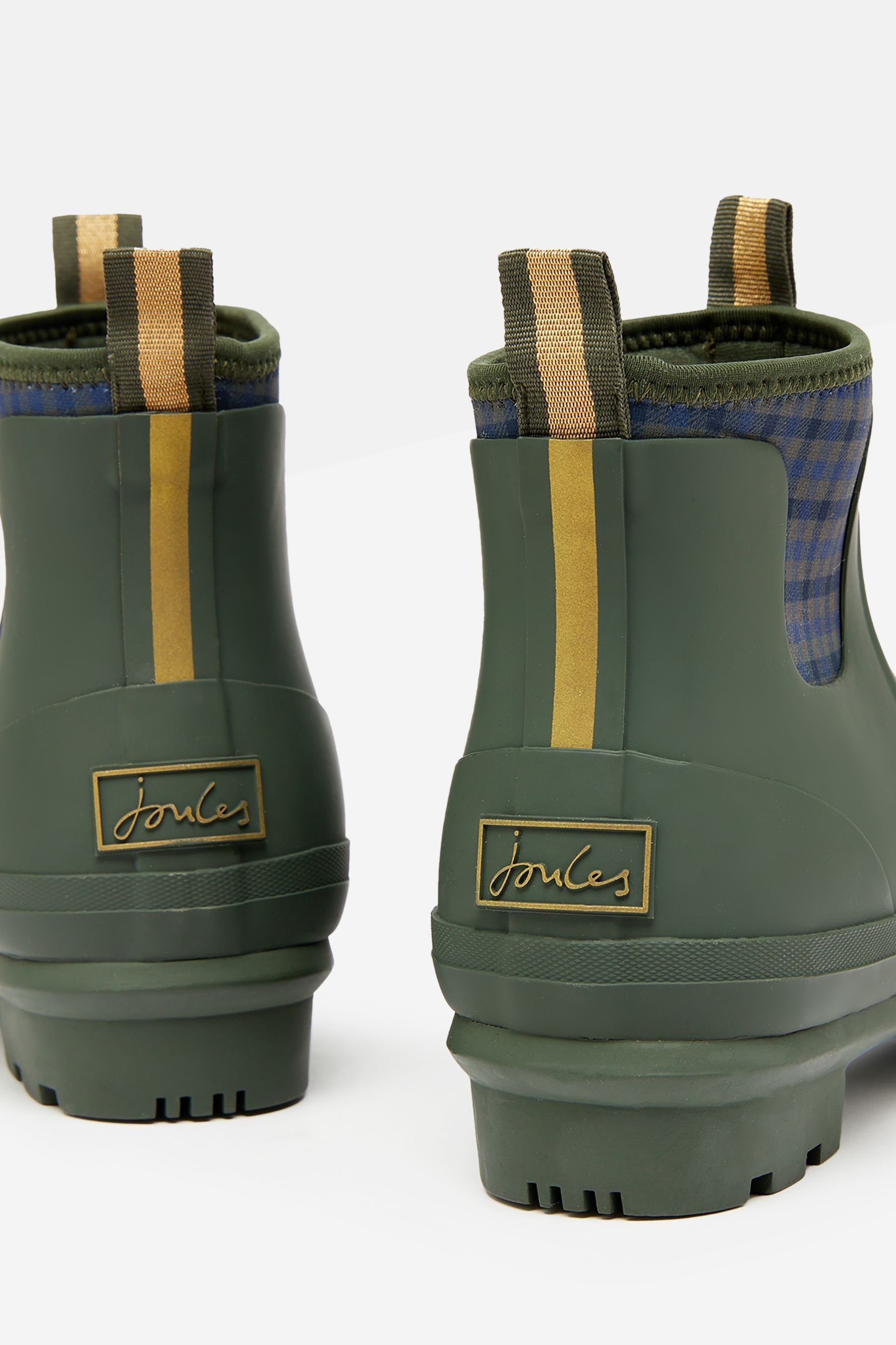 Buy Joules Foxton Wellibobs Green Neoprene Lined Ankle Wellies