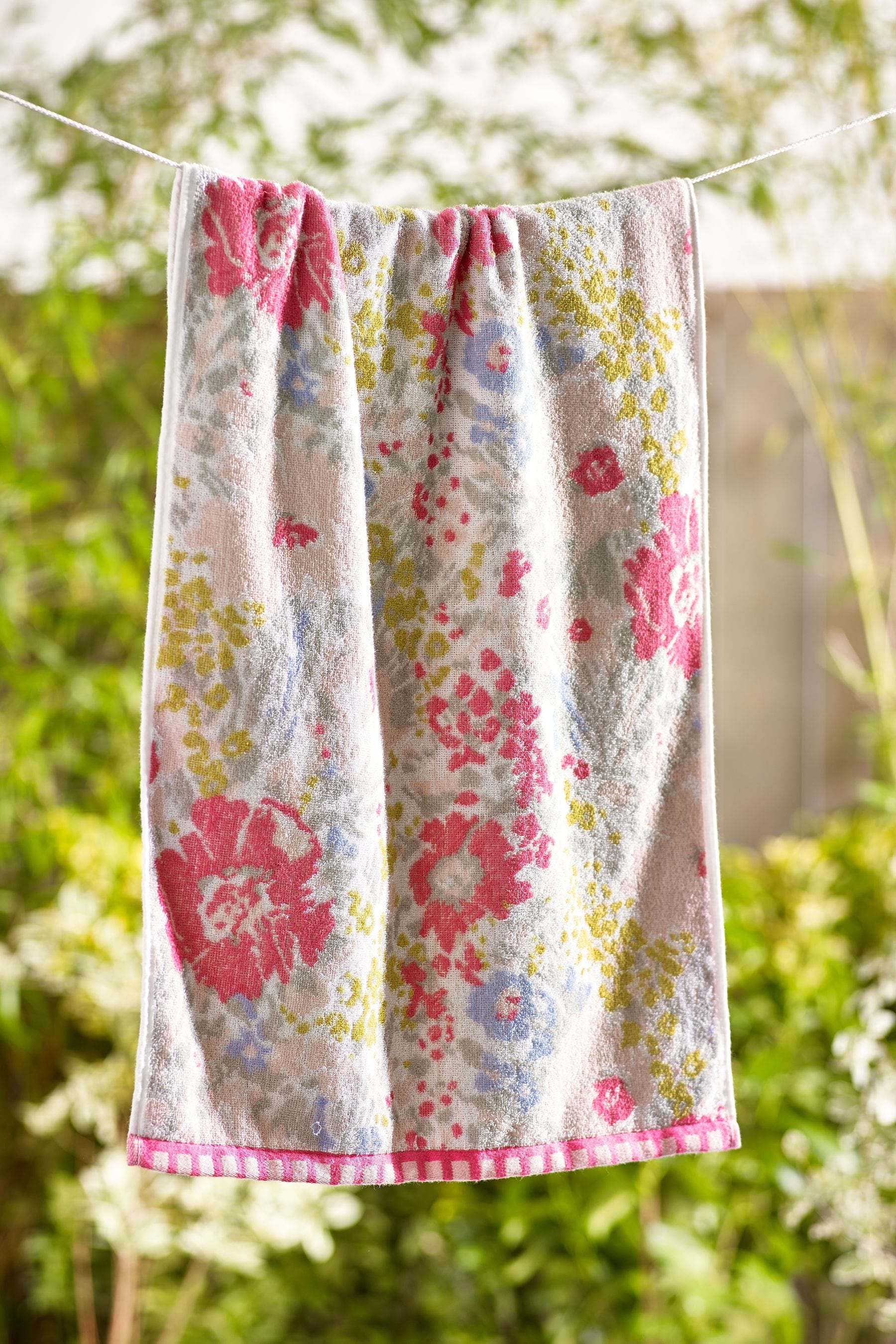 Multi Floral Towel 100 Cotton