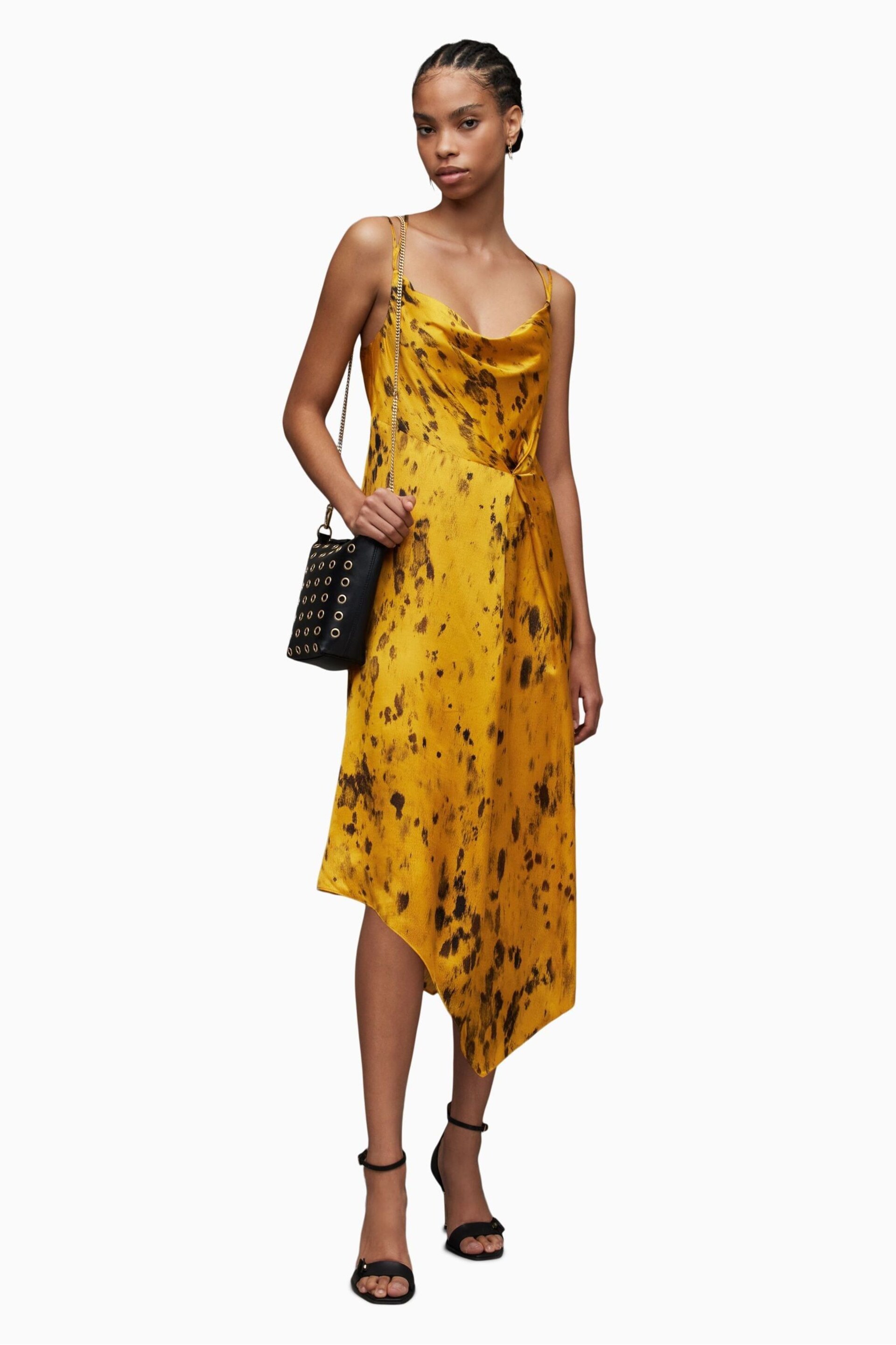 AllSaints Yellow Marta Ronnie Dress - Image 1 of 7