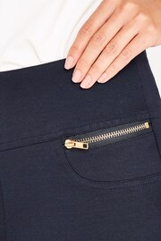 Apricot Blue Zip Detail Ponte Trousers - Image 3 of 3