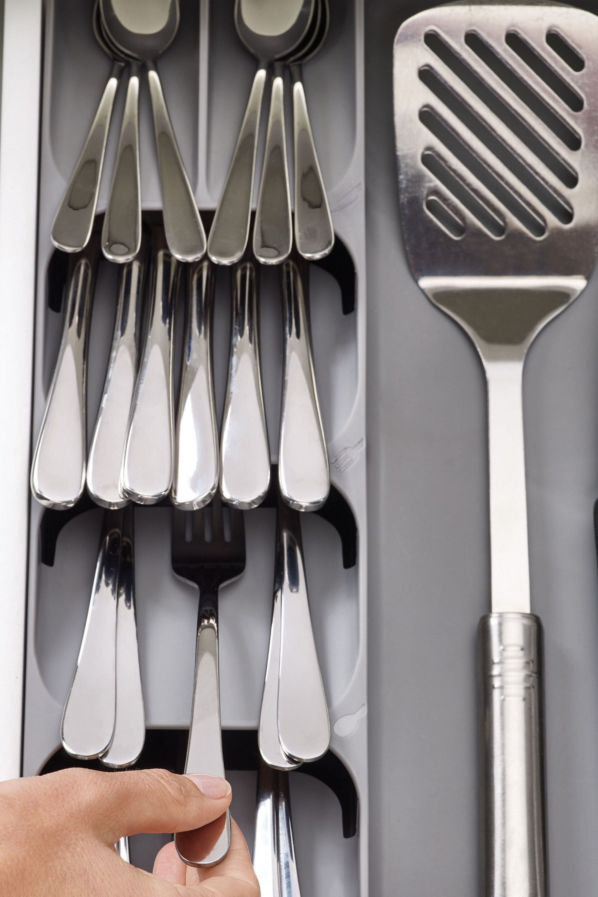 Joseph Joseph Grey DrawerStore Cutlery Utensil Gadget Organiser - Image 3 of 7