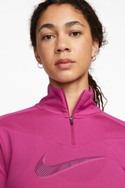 Nike Fushsia Pink Dri-FIT Swoosh Half-Zip Running Top - Image 3 of 3