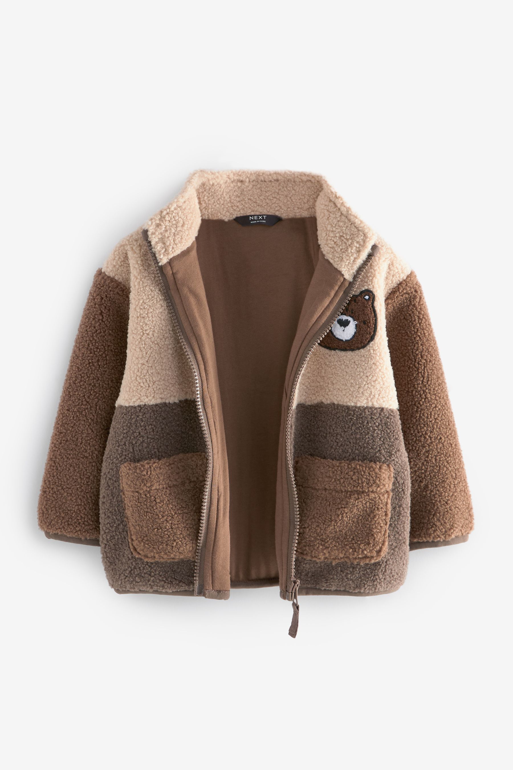 Buy Colourblock Fleece Zip Through Jacket 3mths 7yrs Next Ukraine