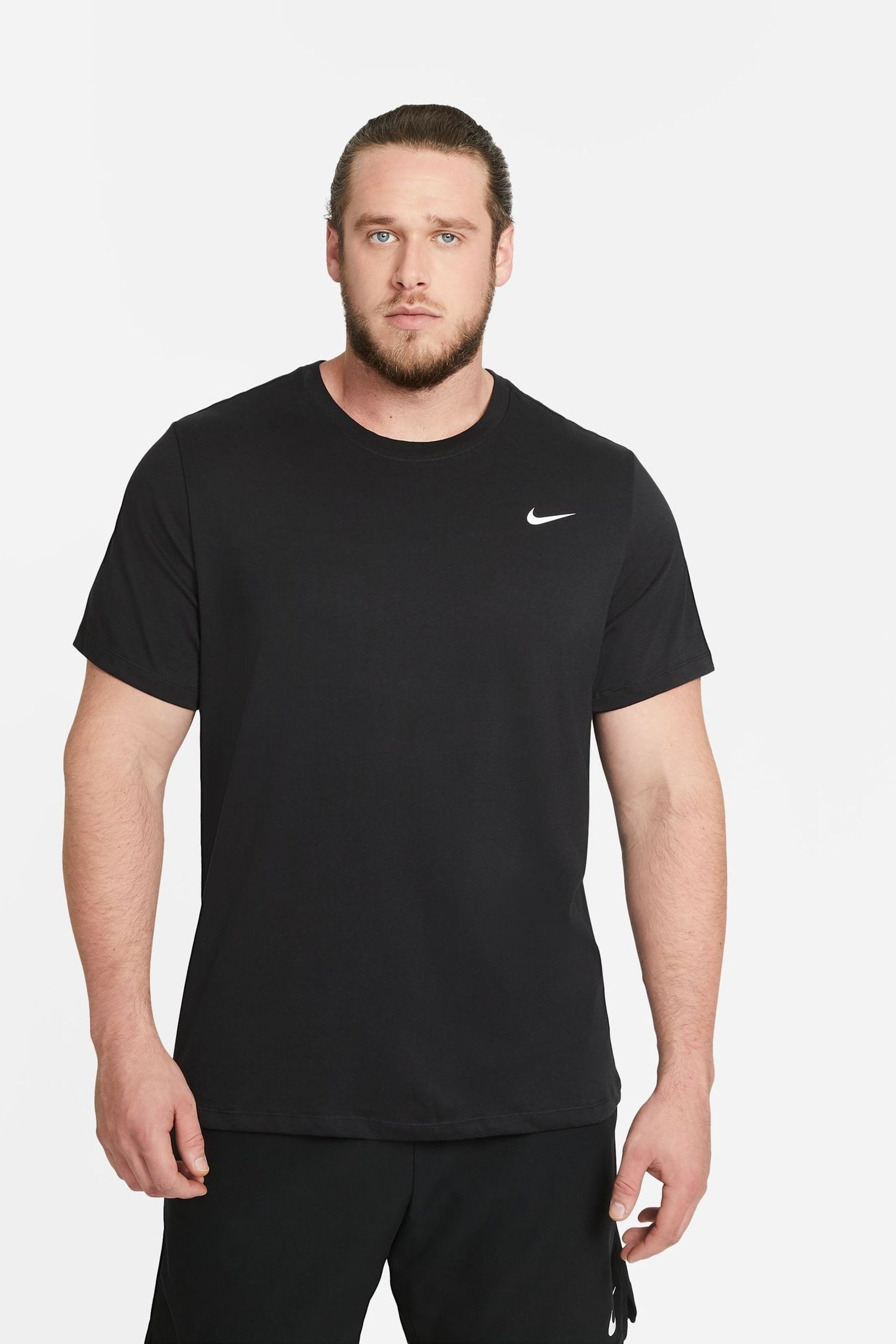 Plain black dri fit shirts deals