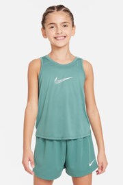 Nike Green Dri-FIT Performance One Vest Top - Image 1 of 5