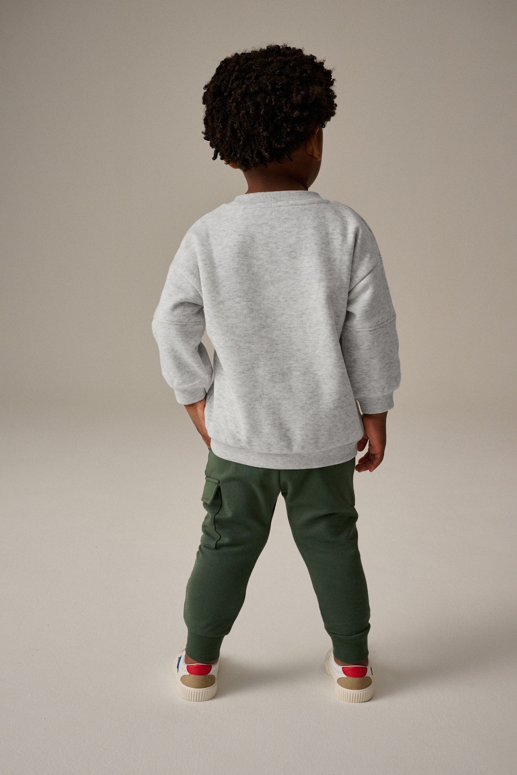 Buy Khaki Grey Utility Sweatshirt and Super Skinny Joggers Set 3mths 7yrs from Next Slovakia
