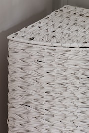 Cream Hepworth Wicker Corner Hamper Laundry - Image 3 of 5