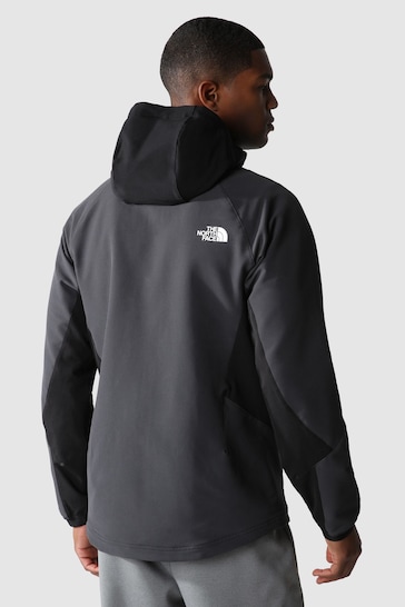 The North Face Grey Athletic Outdoor Softshell Hoodie