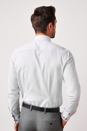 Grey Slim Fit Single Cuff Easy Care Shirts 3 Pack - Image 2 of 15