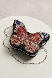 Multi Pink Butterfly Clutch - Image 4 of 7