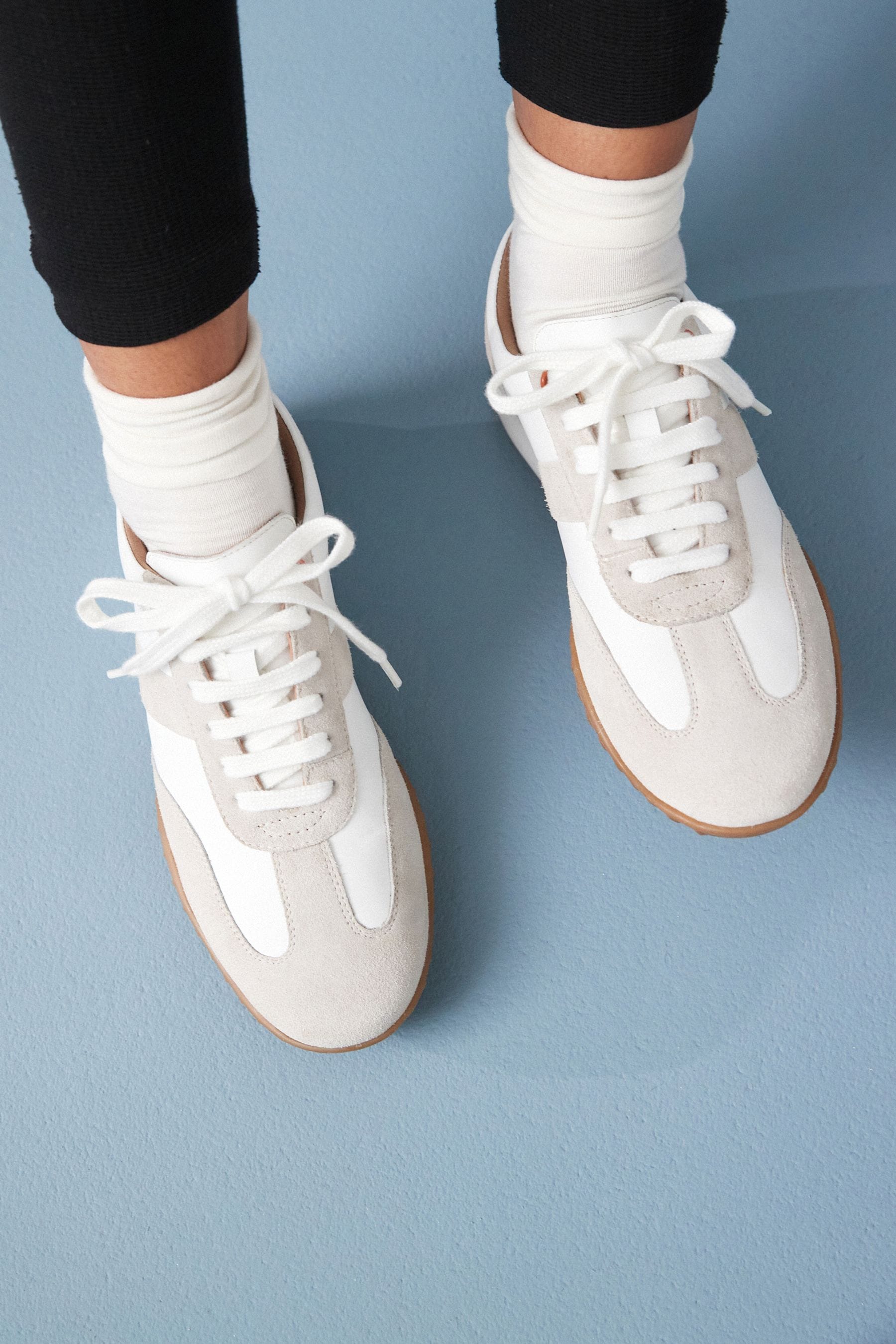 White hotsell retro trainers