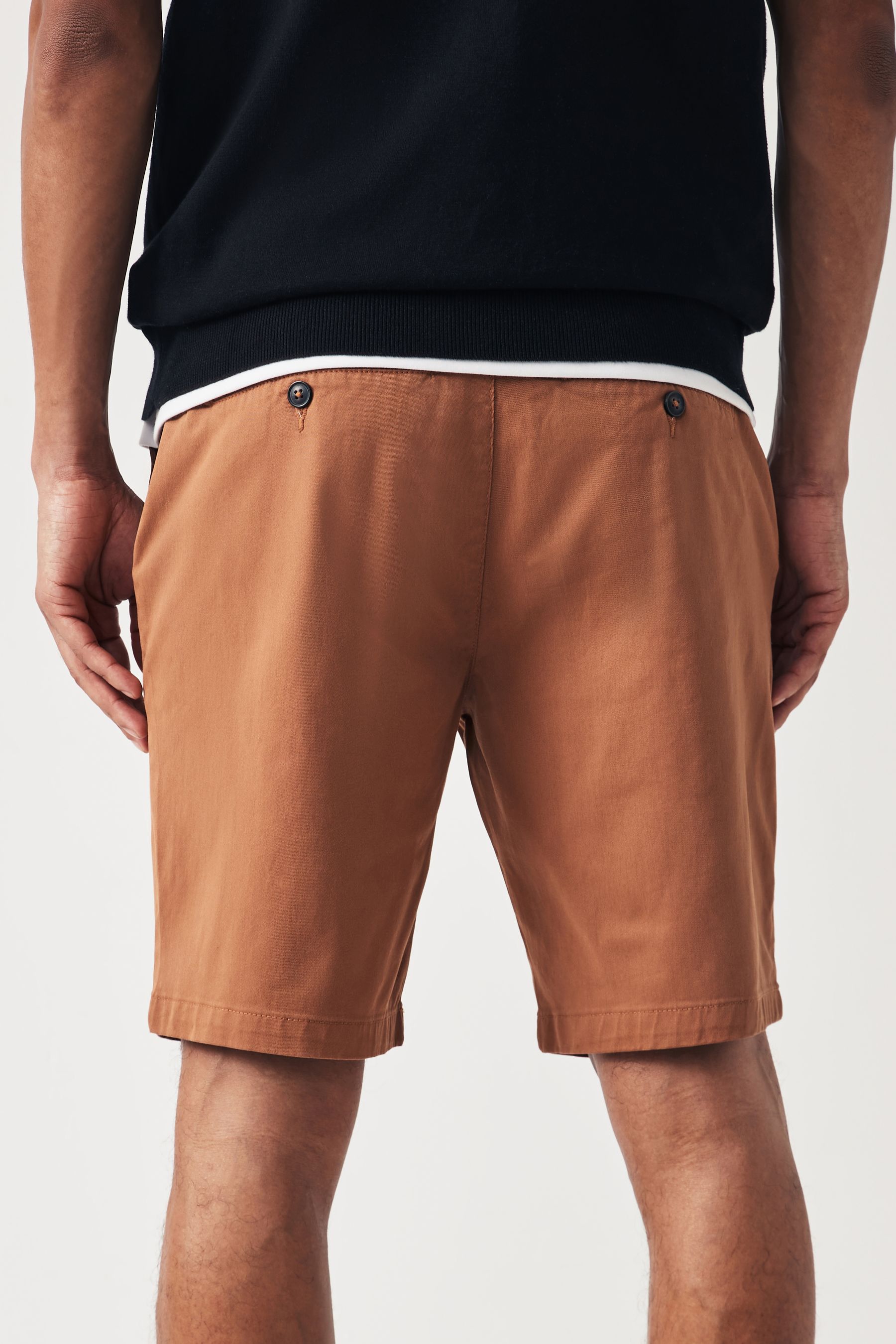 Buy Terracotta Slim Fit Stretch Chinos Shorts from the Next UK online shop