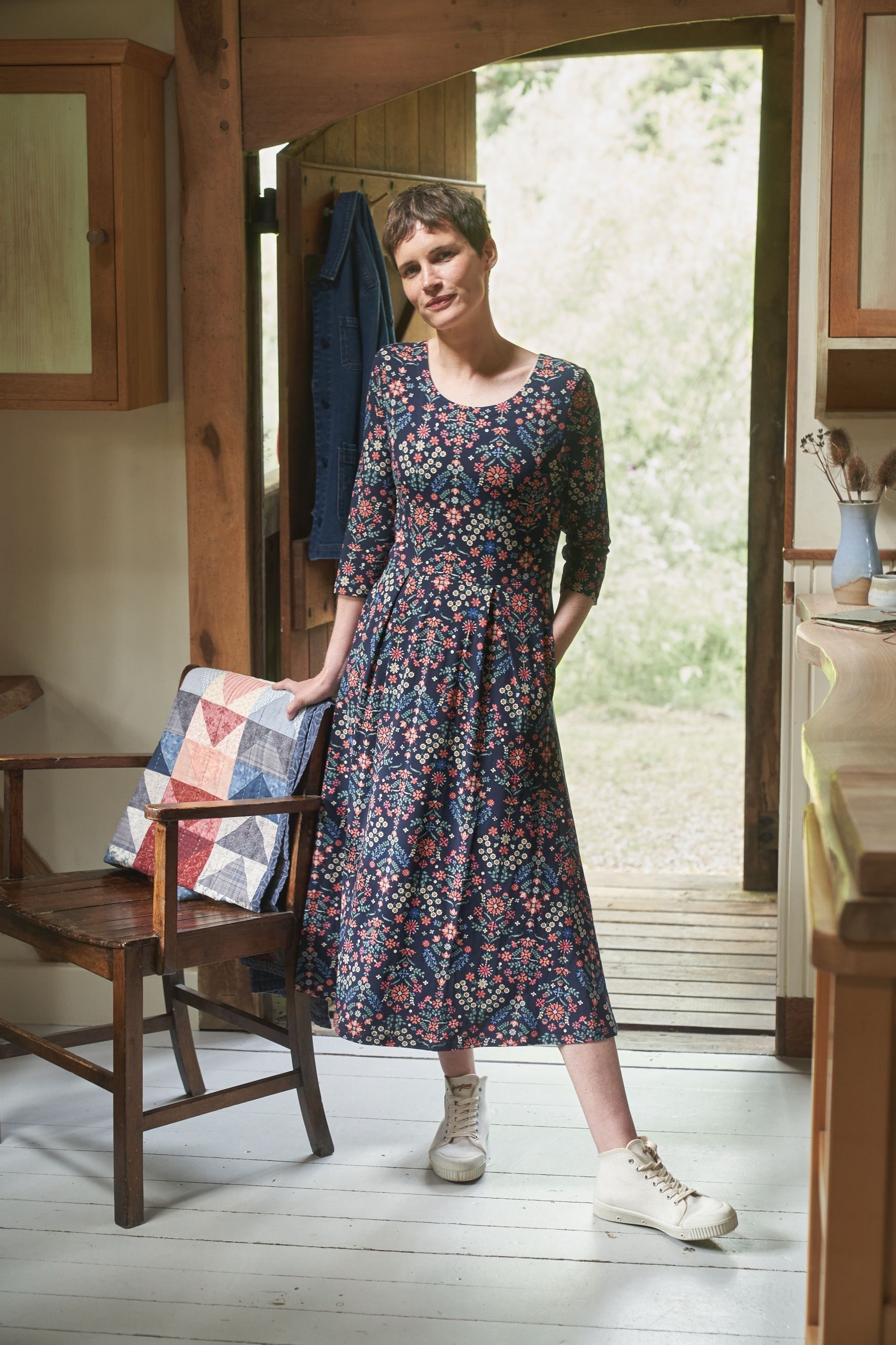Buy Seasalt Cornwall Veronica Midi Dress from Next Luxembourg