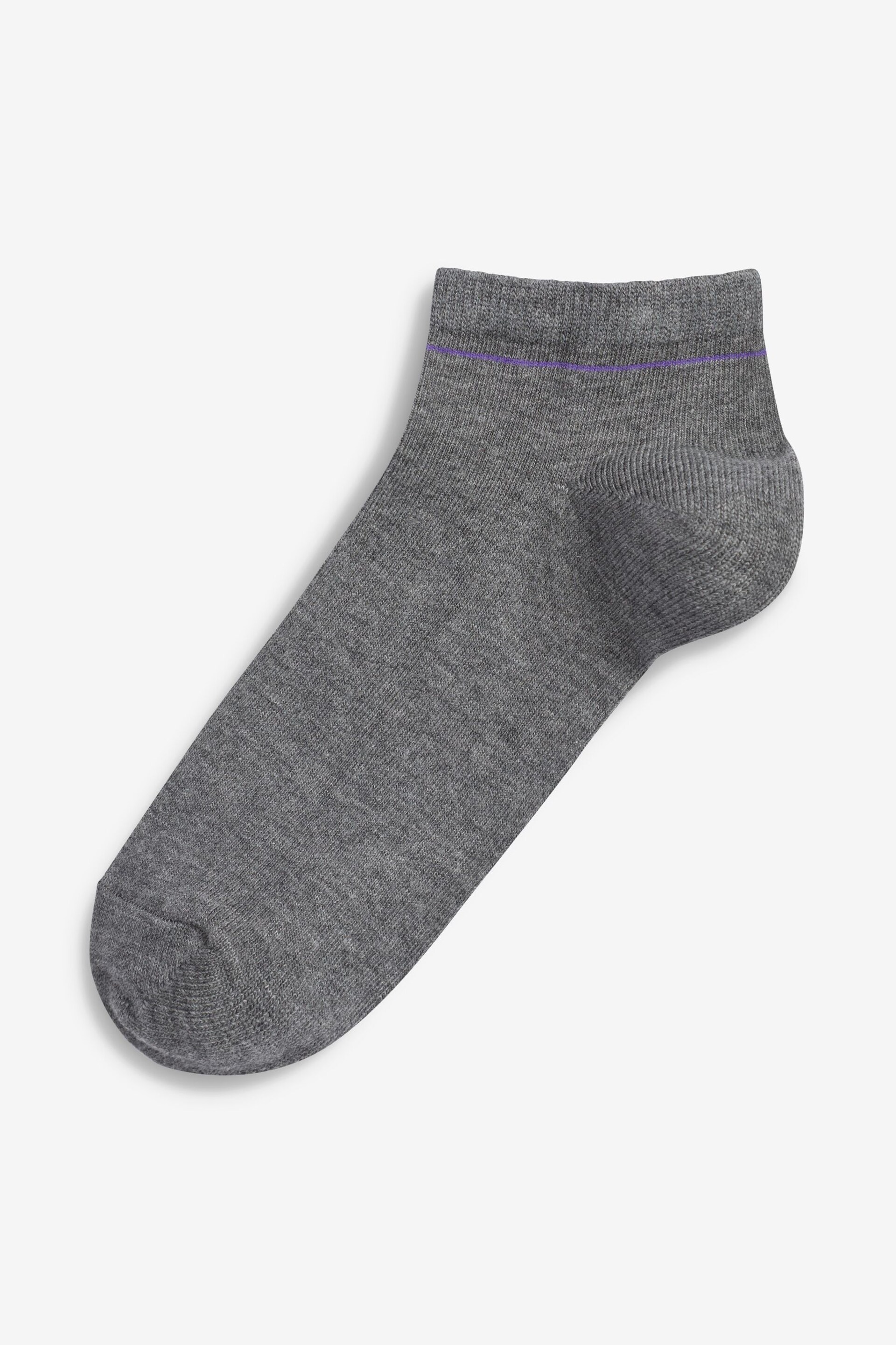 Grey Modal Trainer Socks 4 Pack - Image 5 of 5