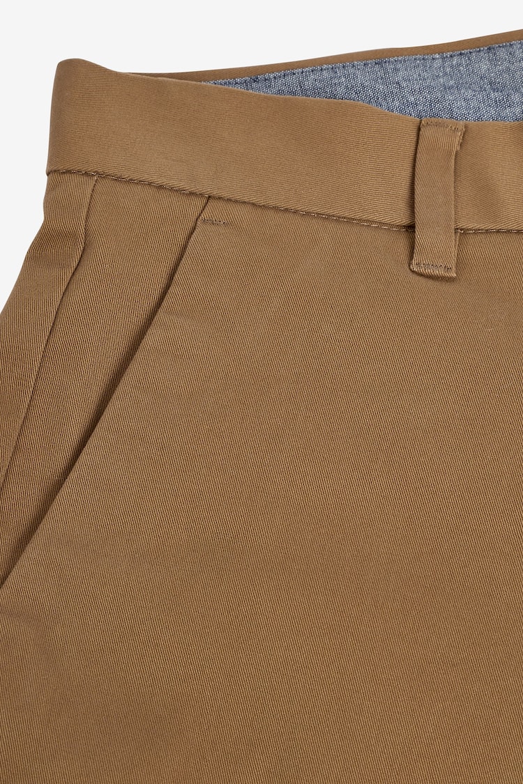 Tan Brown Straight Fit Stretch Chinos Trousers - Image 5 of 5