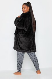 Yours Curve Black Edge To Edge Robe - Image 2 of 4