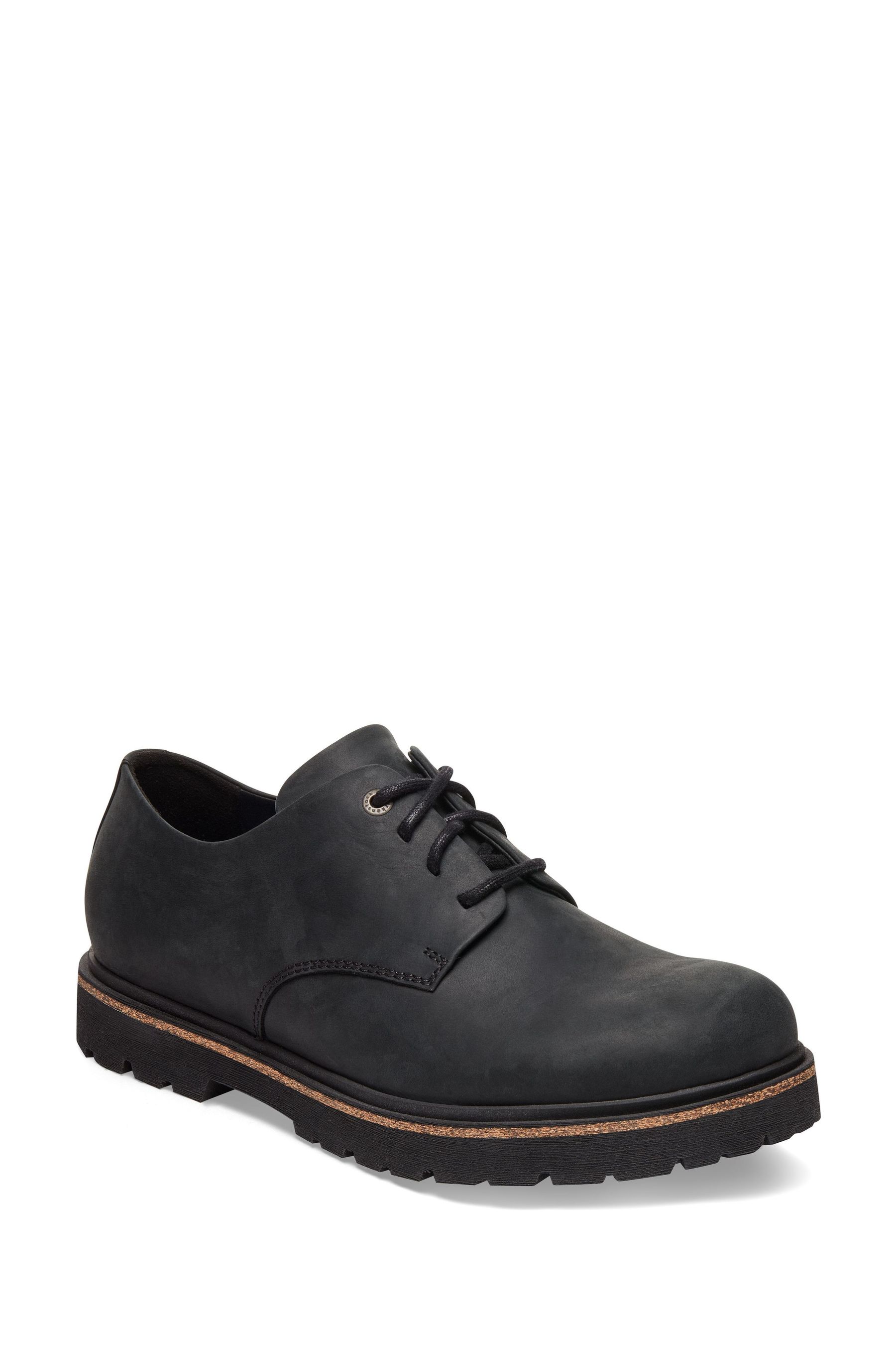 Birkenstock black leather shoes hotsell
