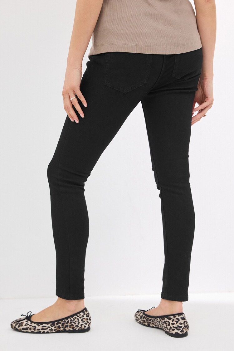 Black Maternity Skinny Jeans - Image 3 of 7