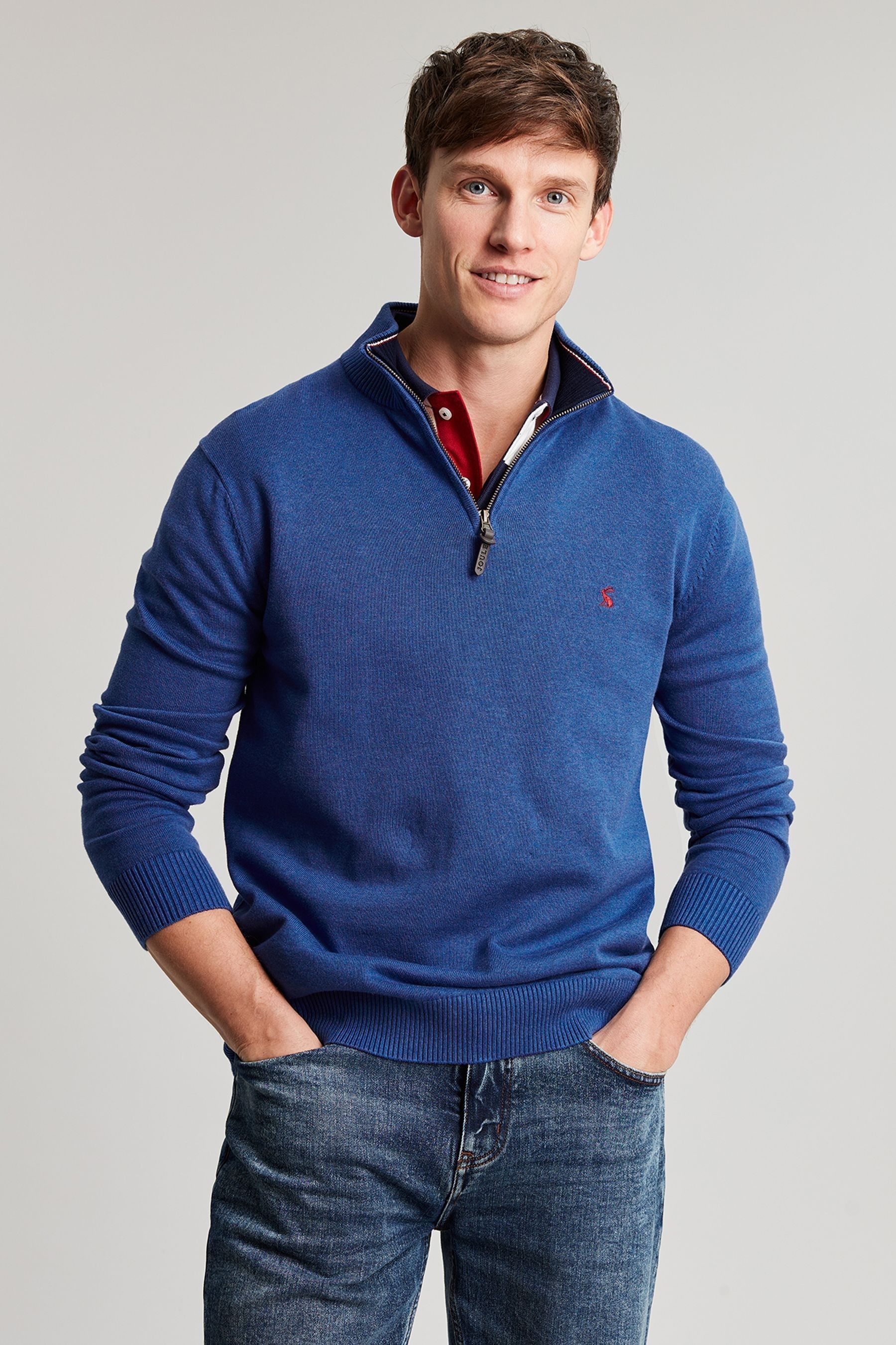 Joules hillside half zip jumper sales