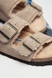 Birkenstock Beige Arizona Shearling Sandals - Image 4 of 4