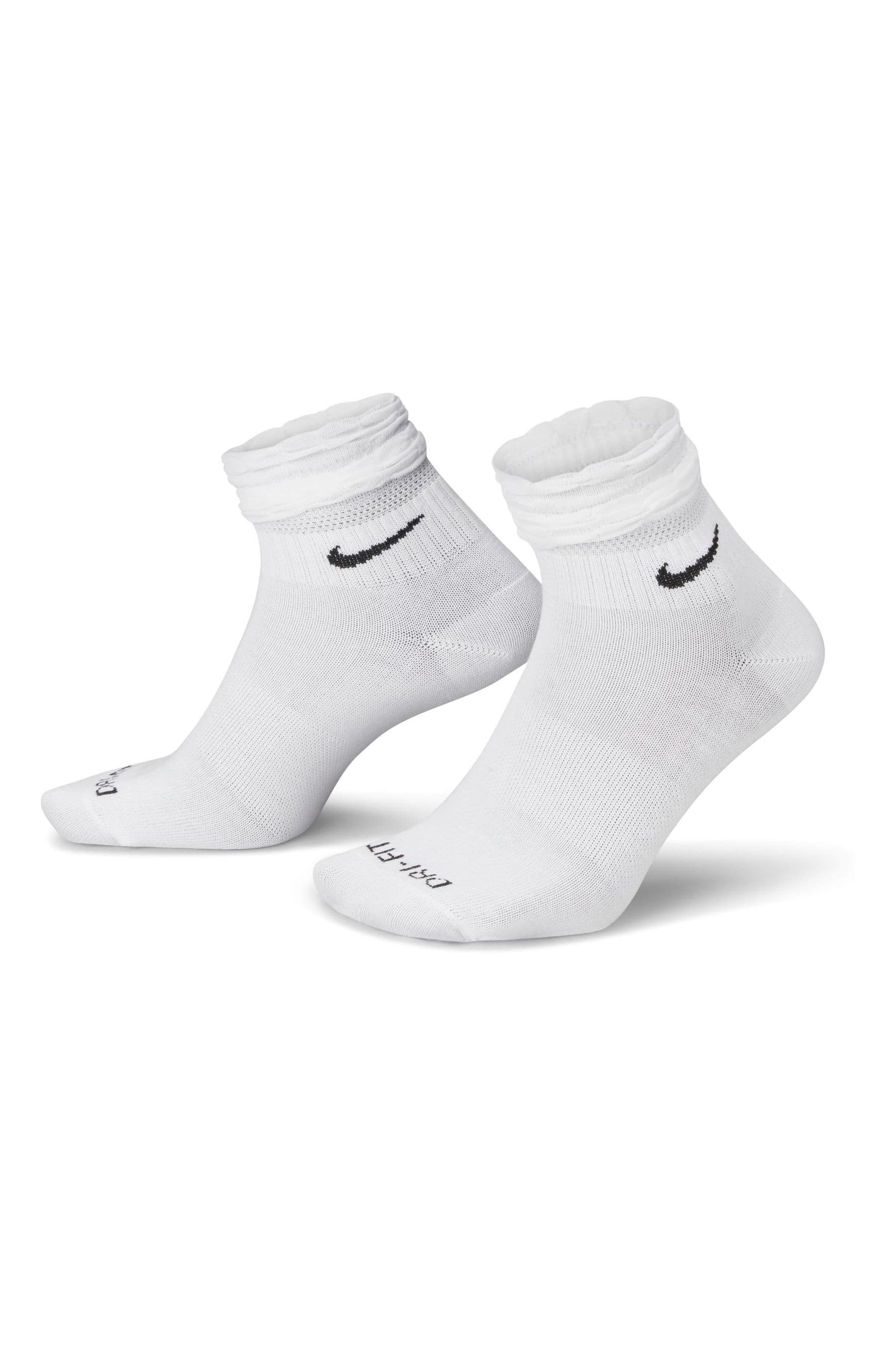 Buy Nike White Everyday Ruffle Ankle Socks from the Next UK online shop