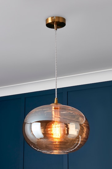 Visconte by BHS Brass Sarno 1 Light Ceiling Light Pendant