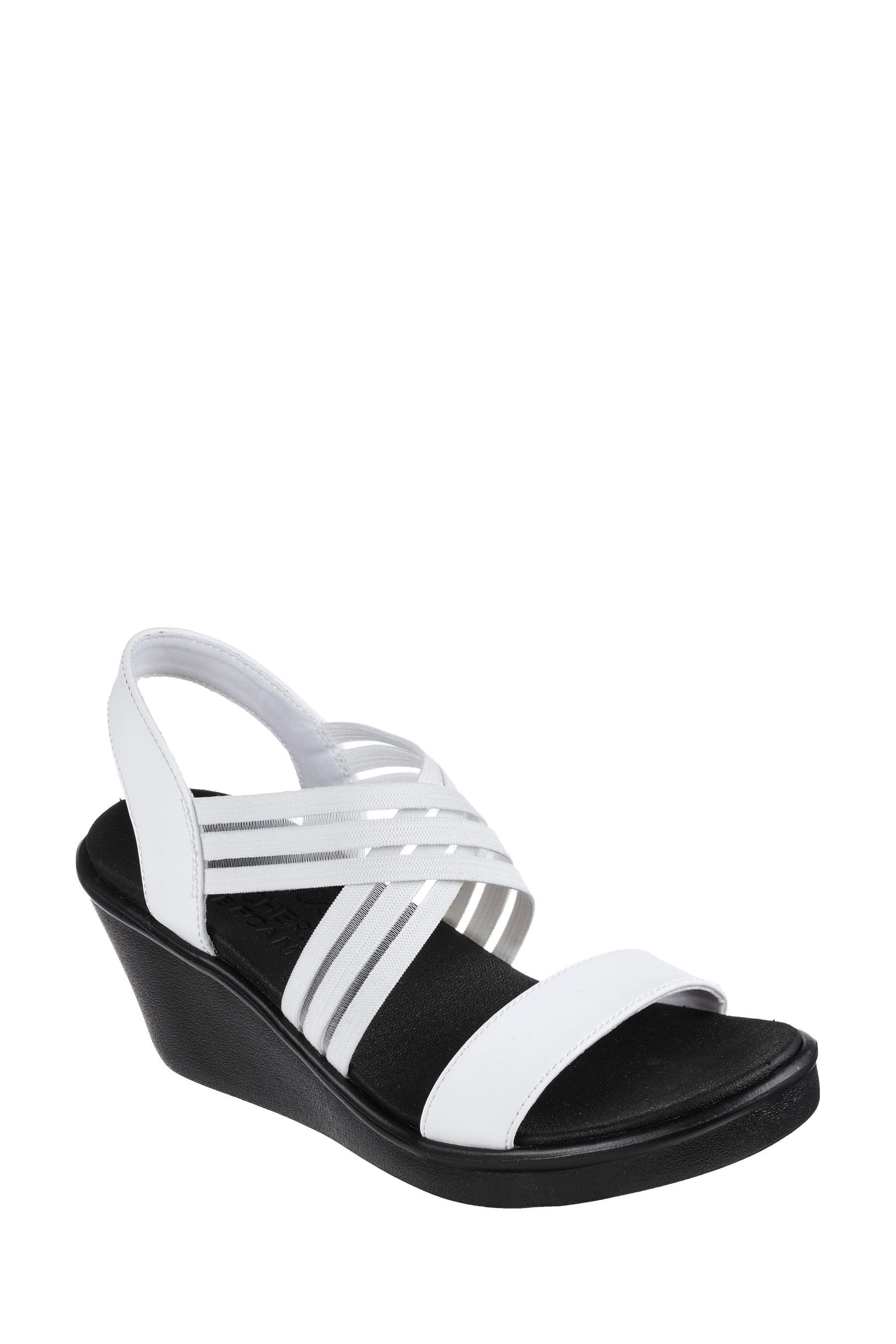 Buy Skechers White Rumble On Day Flirt Womens Sandals from Next Luxembourg