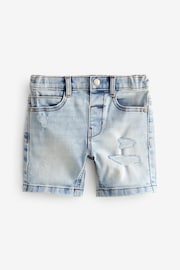 Light Blue Distressed Denim Shorts (3mths-7yrs) - Image 1 of 3