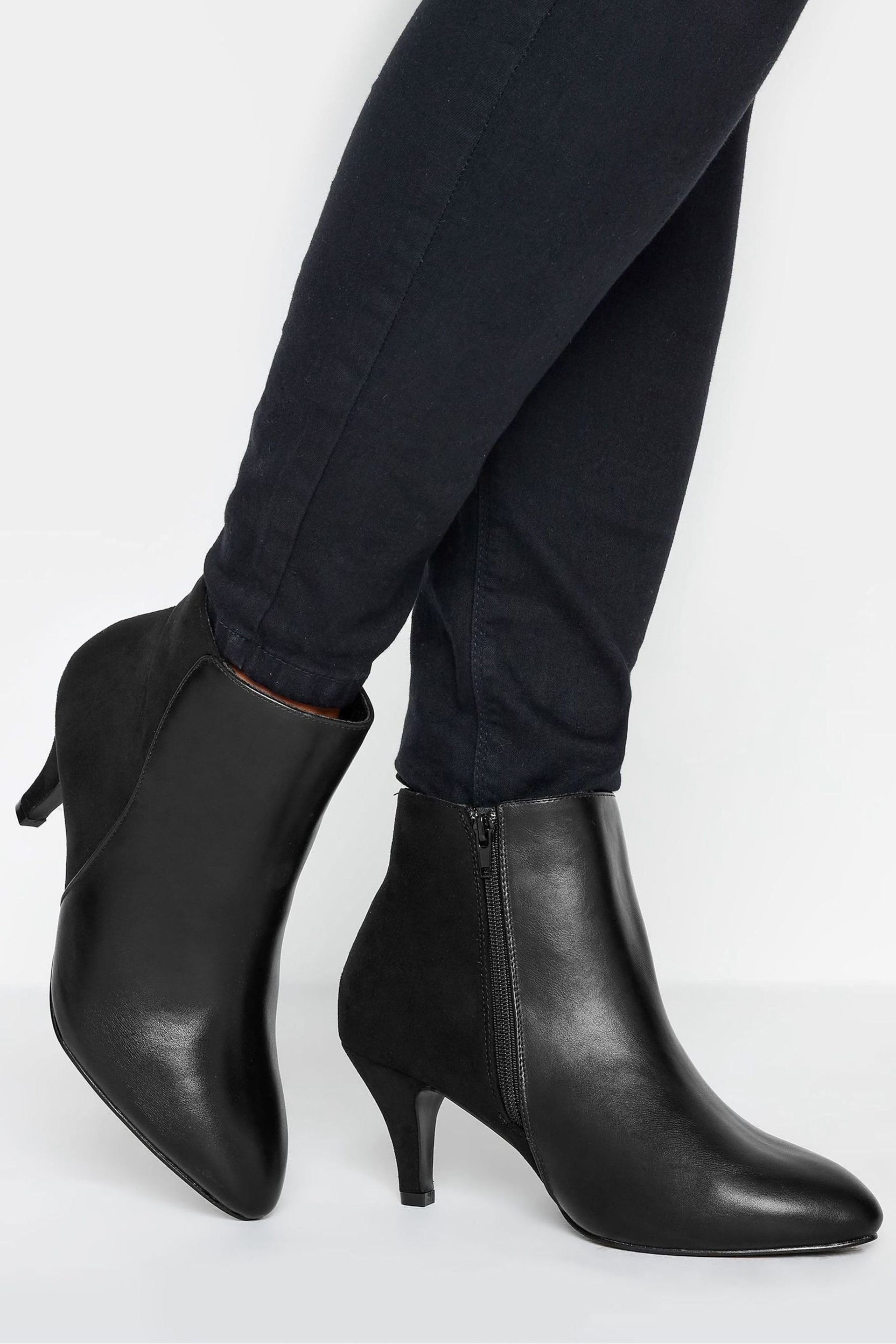 Yours Curve Black Extra Wide Fit Shoes Boots - Image 1 of 5