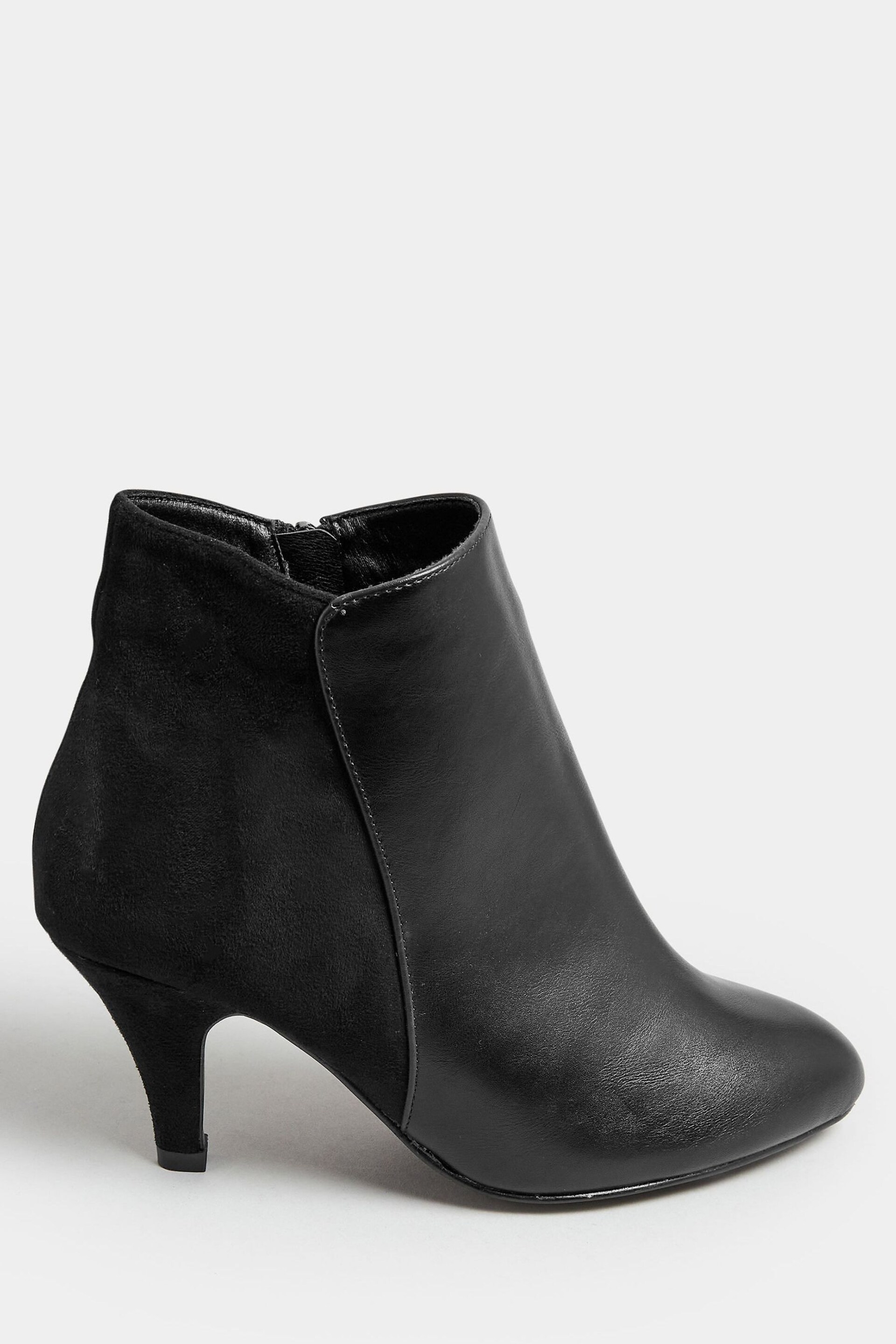 Yours Curve Black Extra Wide Fit Shoes Boots - Image 2 of 5