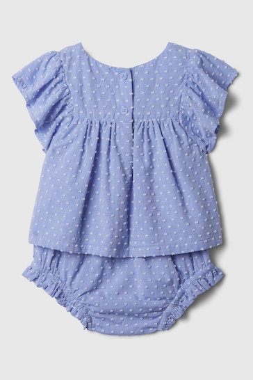 Gap Blue Ruffle Outfit Set (Newborn-24mths)
