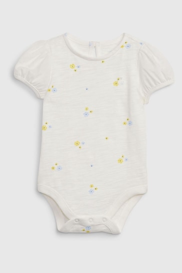 Gap Multi Puff Sleeve Floral Bodysuit (Newborn-24mths)