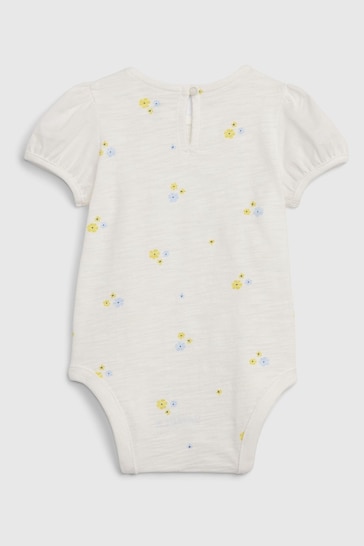 Gap Multi Puff Sleeve Floral Bodysuit (Newborn-24mths)
