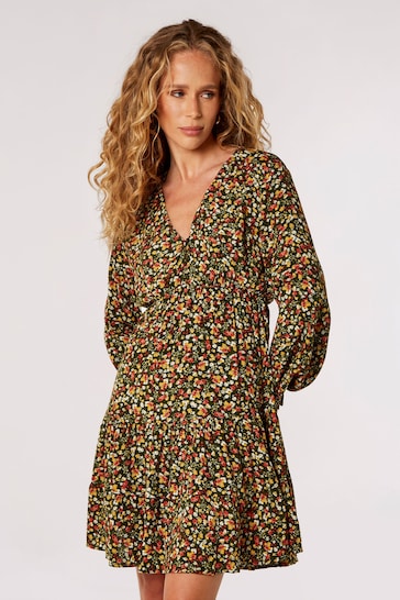 TEEN floral-print georgette-silk dress