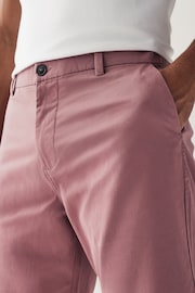 Pink Slim Fit Stretch Chinos Shorts - Image 4 of 8