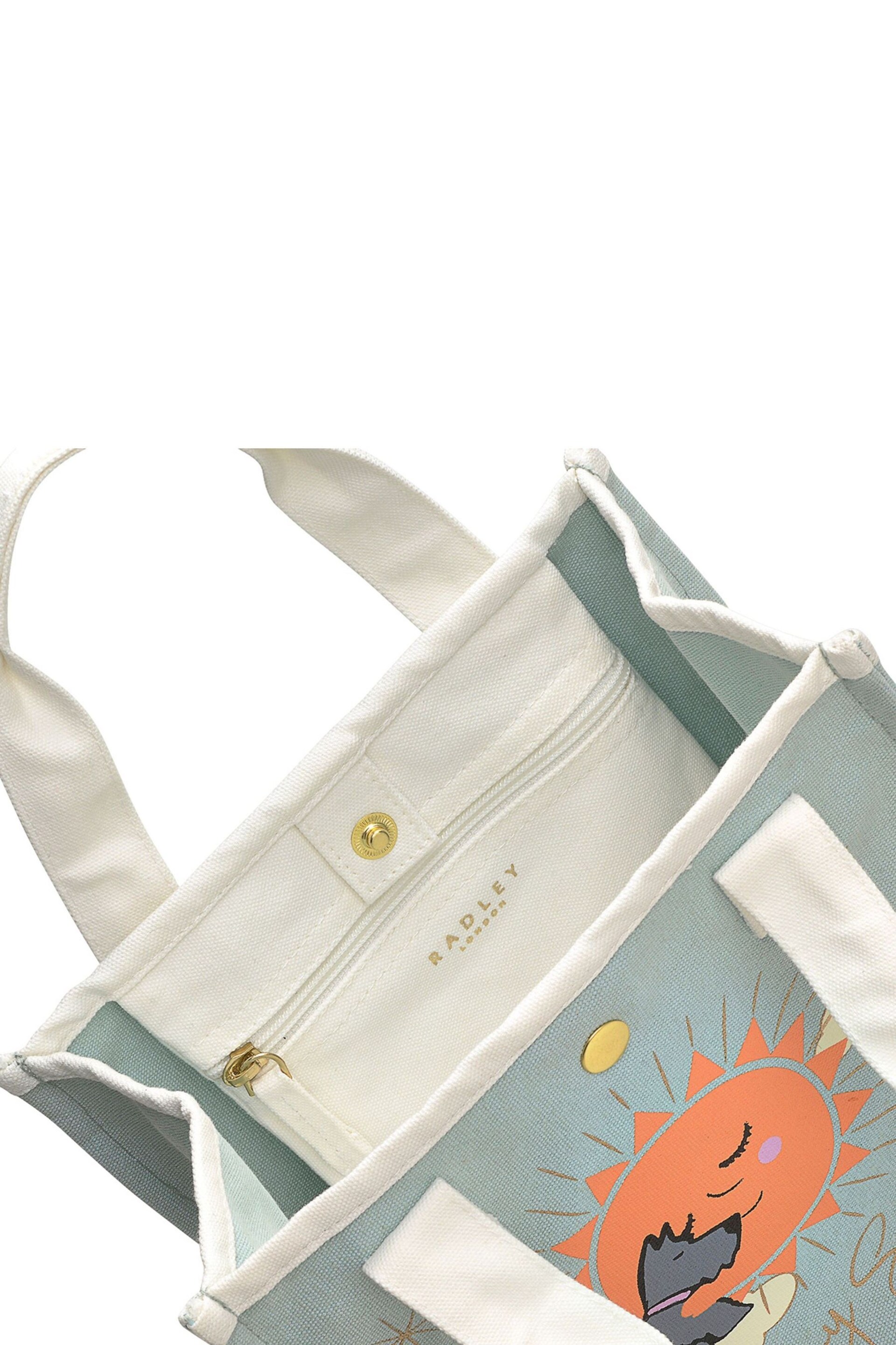 Radley London Green You Are My Sunshine Small Open Top Grab Bag - Image 4 of 4