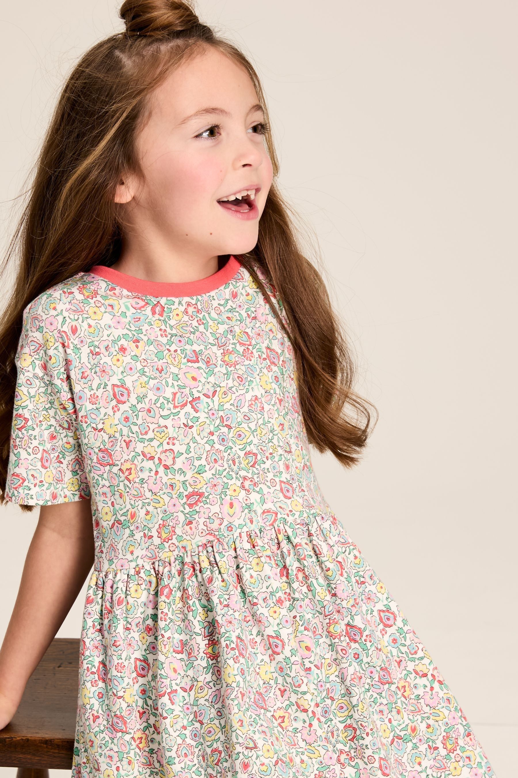 Buy Joules Girls Skye Multi Print Jersey T Shirt Dress from Next USA